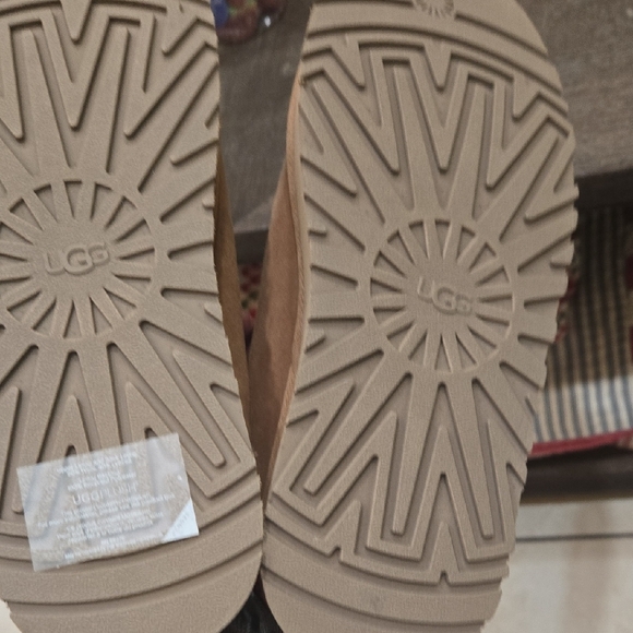 UGG Tan Suede Slip-On Loafers - Picture 6 of 10